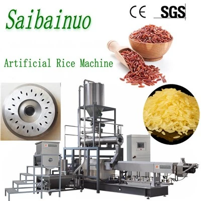 Artificial Rice Double Skrúfa Extruder Nutrition Rice framleiðslulína